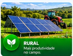 Usina solar rural